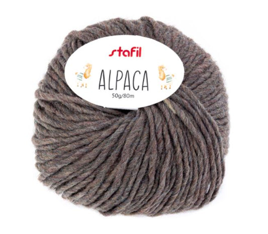 Lana Alpaca 50 gr marrone melange