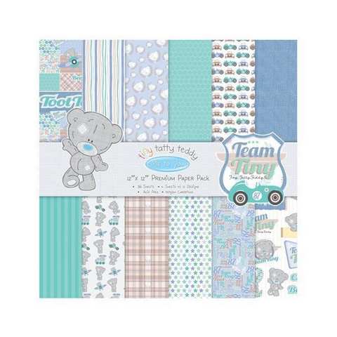 MetoYouTinyTattyTeddyBoy12x12PaperPacksTTTDP001