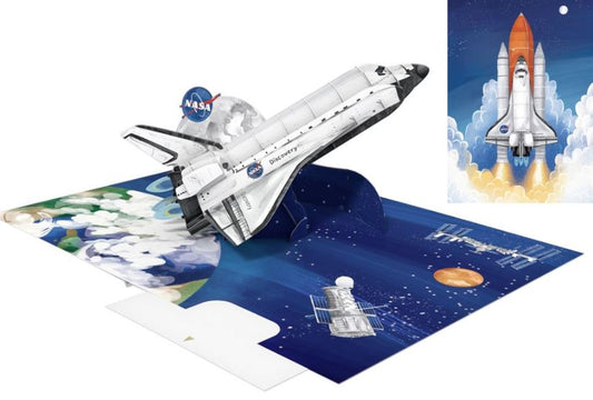 Biglietto KIRIGAMI  Pop Up di Origamo® Nasa