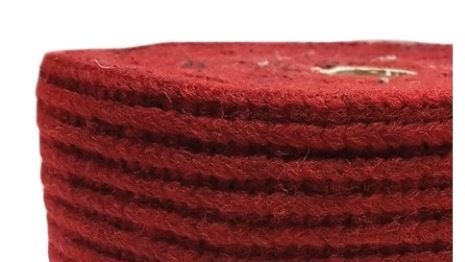 Nastro Lanato 10 cm. altezza Rosso Melange - CRNSLA01-RSM