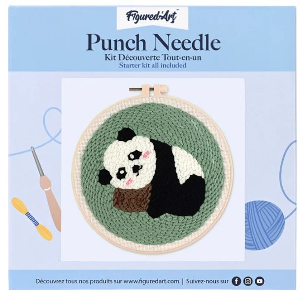 Punch Needle Panda 1