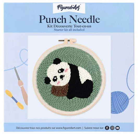 Punch Needle Panda 1