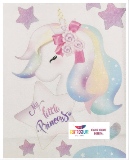 Pannello Fiocchi nascita P-011 Unicorno