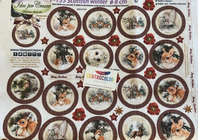 Pannello Scottish winter  diam-8