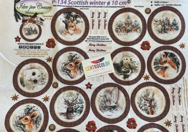 Pannello Scottish winter  diam-10 p 134