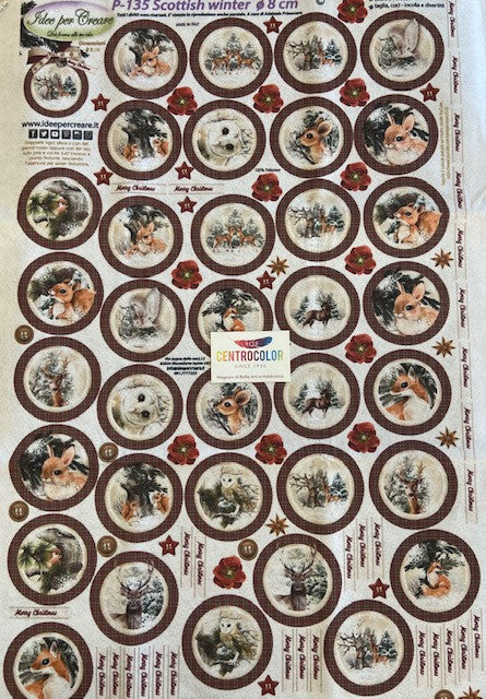 Pannello Scottish winter  diam-8