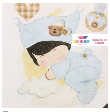 Pannello Fiocchi nascita P-007 Little Boy