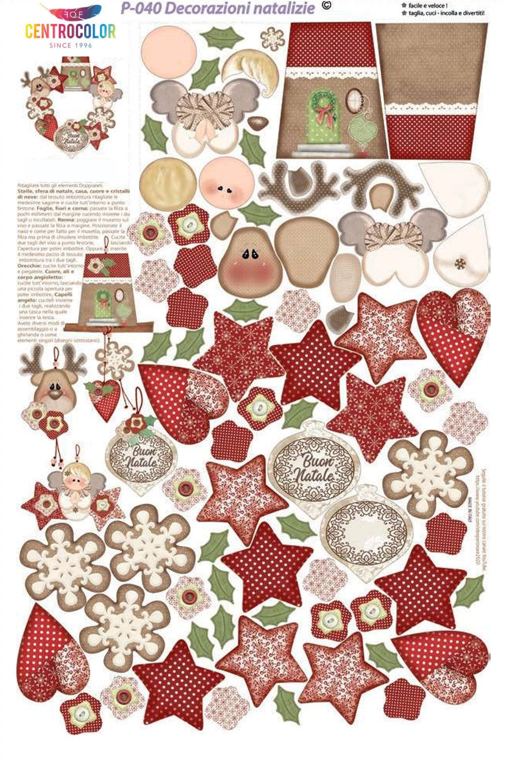 Pannello decorativo Decorazioni Natalizie P-040 Natale