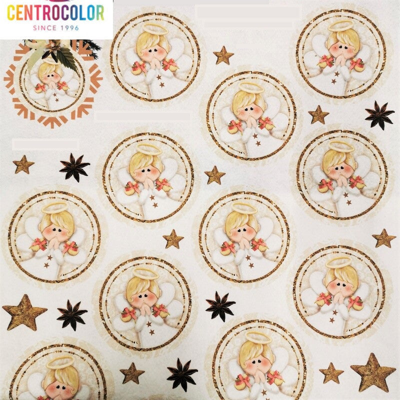 Pannello decorato Sfere country 12 cm P-061a Natale