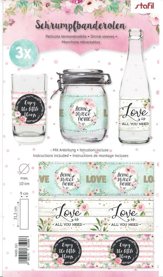 Pellicola termoretraibile 3x - Shabby Style 381