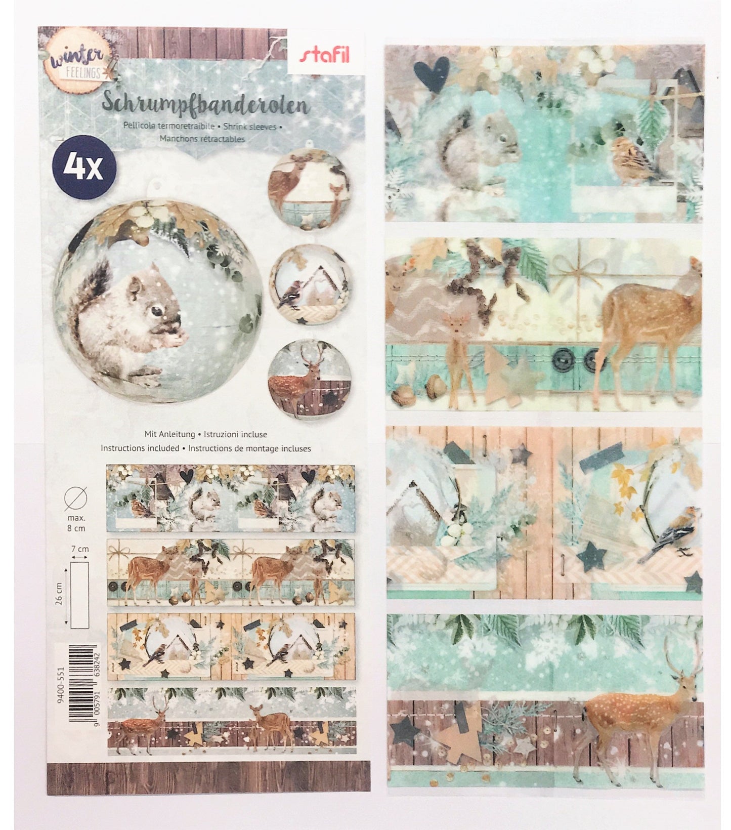 Pellicola termoretraibile - Personaggi del bosco 551