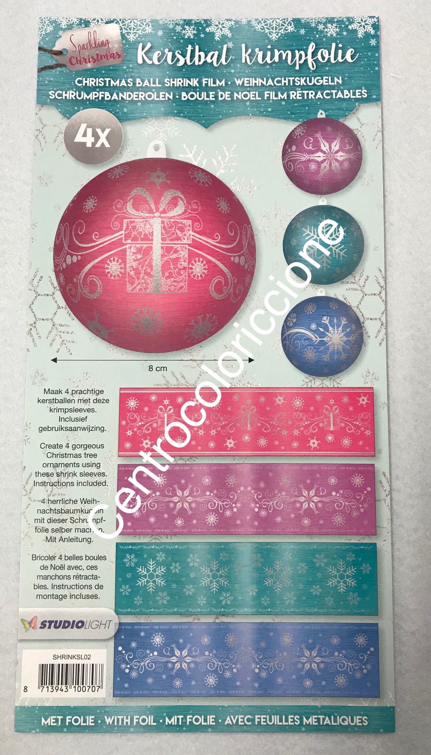 Pellicola termoretraibile mix natale 091