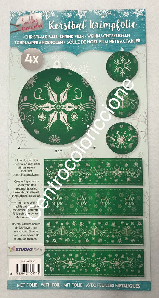 Pellicola termoretraibile natale verde 101