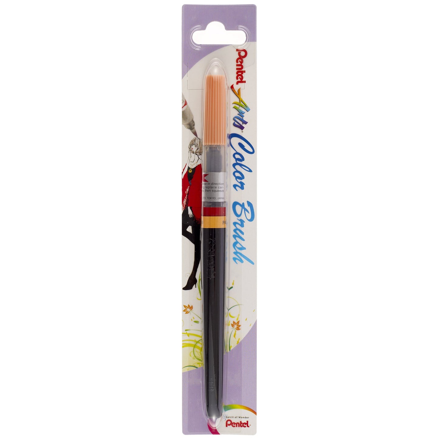 Pentel Color  Brush  Ricaricabile  con punta a pennello- Acquarello Arancio Chiaro