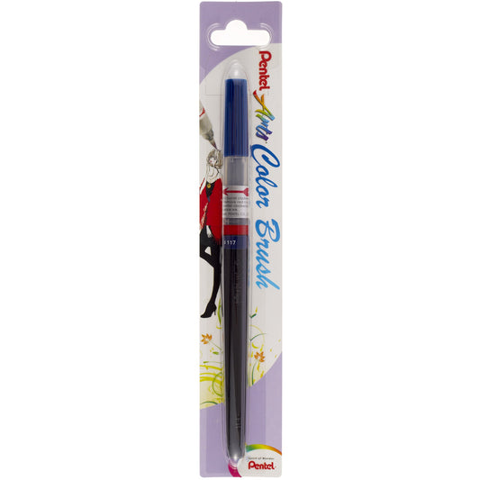 Pentel Color  Brush  Ricaricabile  con punta a pennello- Acquarello Blu Acciaio