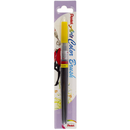 Pentel Color  Brush  Ricaricabile  con punta a pennello- Acquarello Giallo