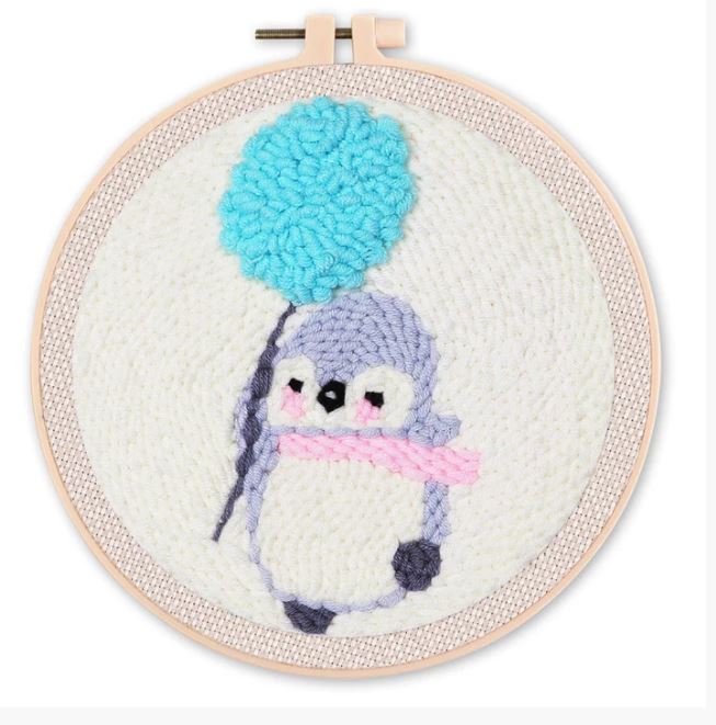 Punch needle pinguino