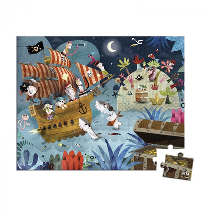 Puzzle Janod  "La caccia al tesoro" - 02922 -4-7 anni