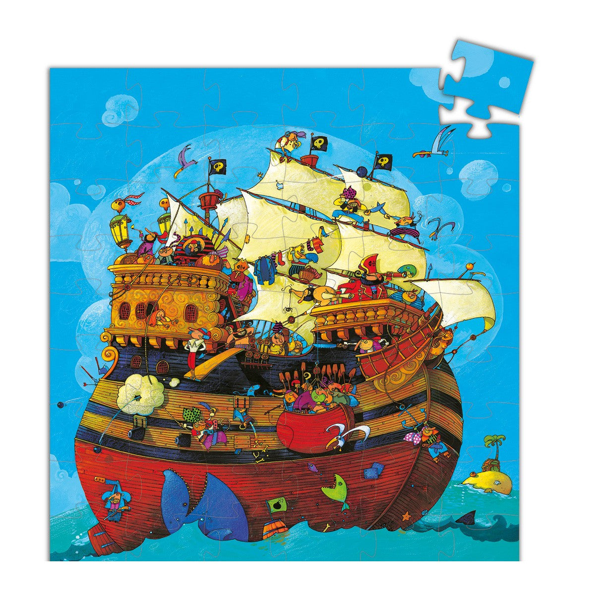 Puzzle Janod La Nave di Barbarossa 54 pz. DJ07241 +5 anni