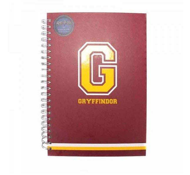 Quaderno spiralato A4 a righe Grifondoro Harry Potter