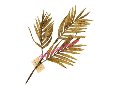 Ramo oro 3 foglie oro glitter