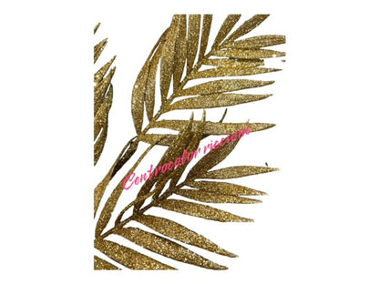 Ramo oro 3 foglie oro glitter