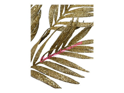 Ramo oro 3 foglie oro glitter
