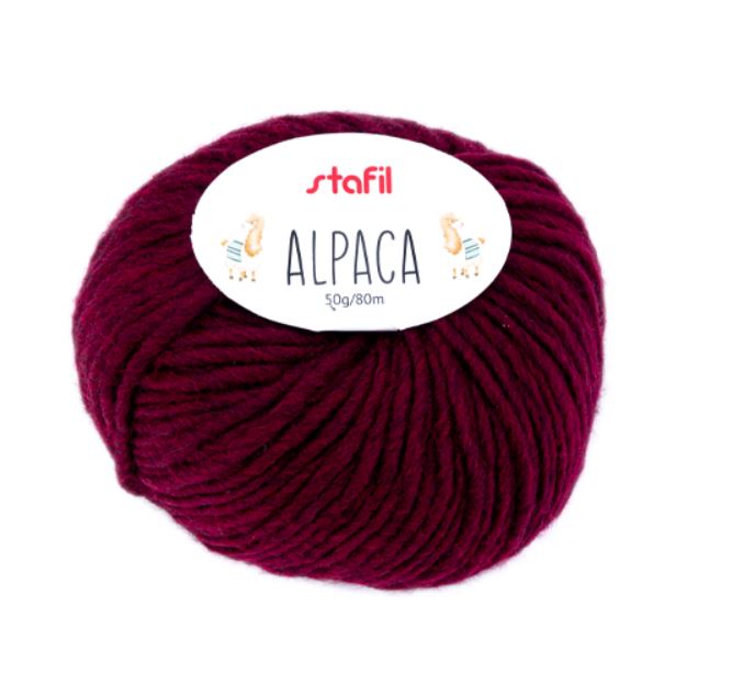 Lana Alpaca 50 gr rosso scuro