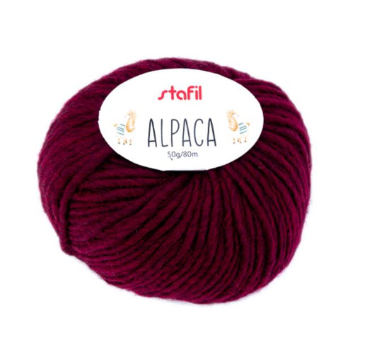Lana Alpaca 50 gr rosso scuro