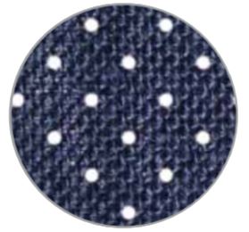 Rotolo in juta, a pois Blu, (h)10cm x 9 mt