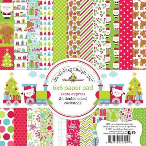 Santa Express 15x15cm (6"x6")