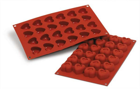 SAVARIN CUORI PICCOLI Stampo in silicone 24 cuori SF089