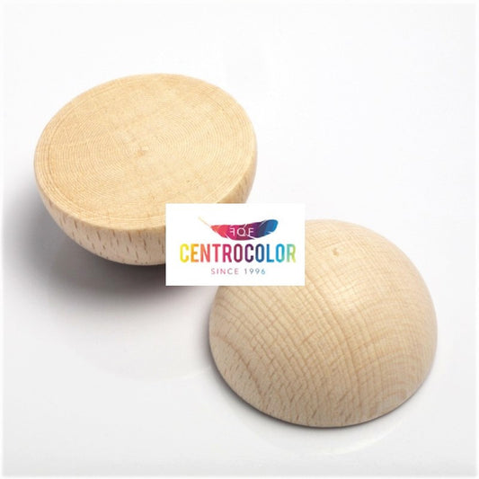 Set 4 Semisfere in legno D. 3 cm