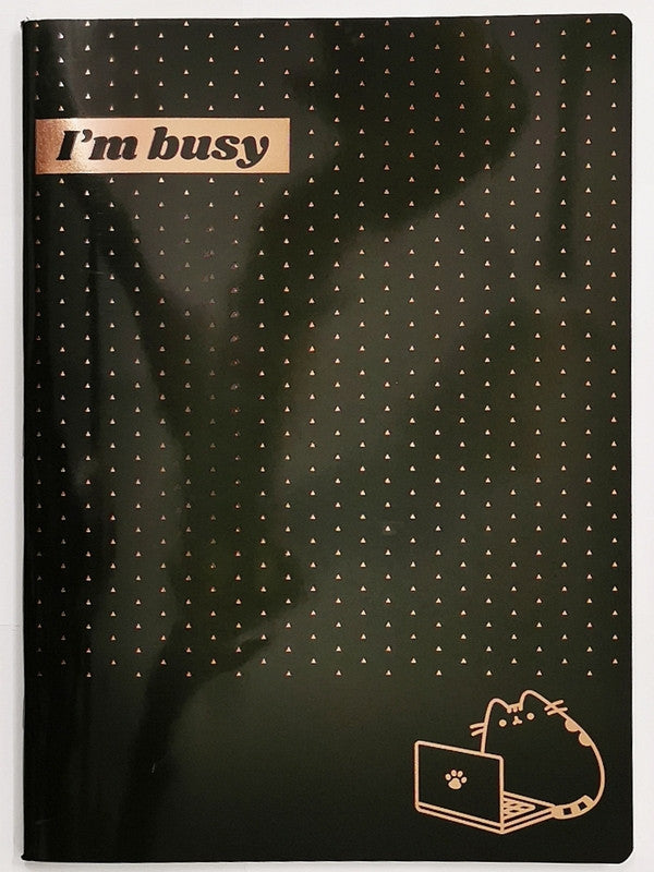 Set 2 quaderni RIGHE Pusheen Sparlkling Gold