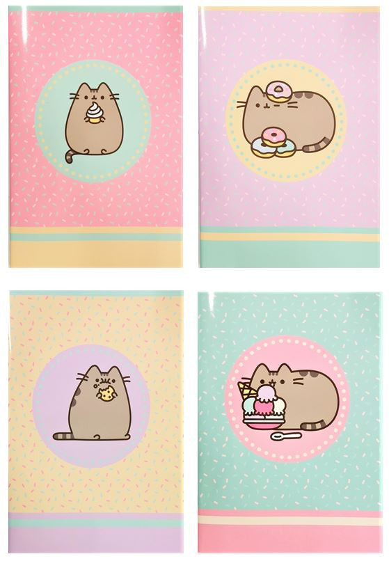 Set 2 quaderni RIGHE Pusheen