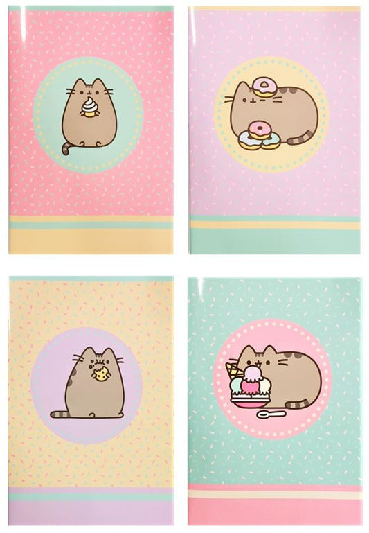 Set 2 quaderni RIGHE Pusheen