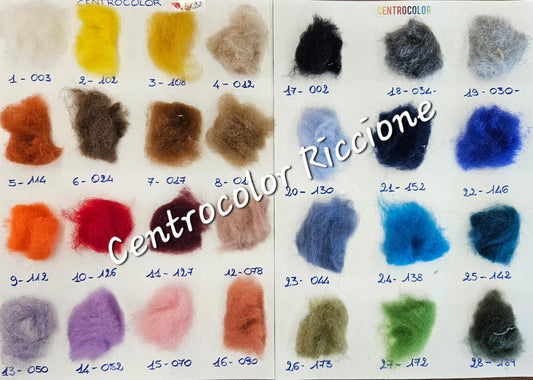 Set 28 colori Cardotta da  1 mt per colore infeltrimento