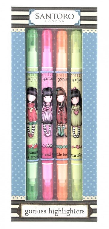 Set 4 Evidenziatori Highlighters Gorjuss 579GJ02