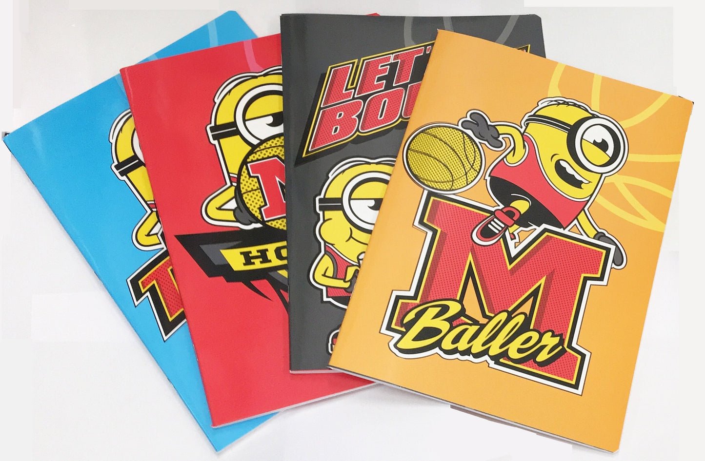 Set 4 quaderni A4 Minions Cattivissimo Me Righe 1° 2° elementare