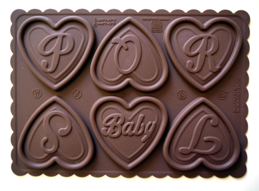 Set 5 Stampi Cuore con Lettera CKC