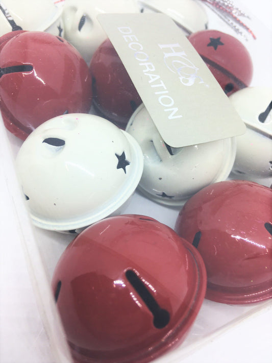 Set Campanelli Bianco e Rosso 4 cm - 93CAMP02-012