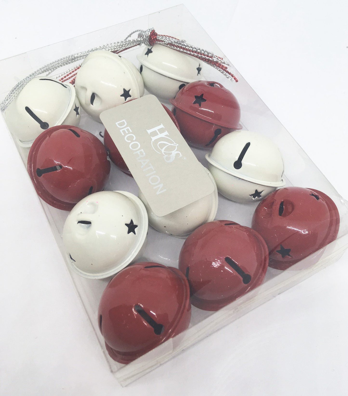 Set Campanelli Bianco e Rosso 4 cm - 93CAMP02-012