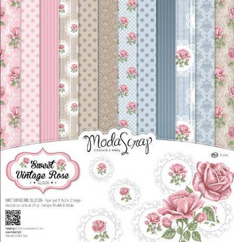 SET CARTA MS 15x15 sweet vintage rose cf.24 fg. (MSA15ASVR)
