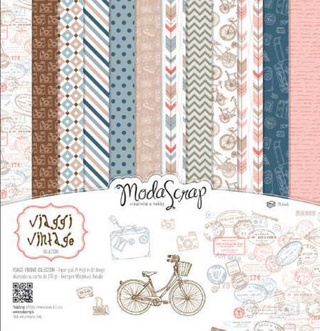 SET CARTA MS 15x15 viaggi vintage cf.24 fg. (MSA15AVV)