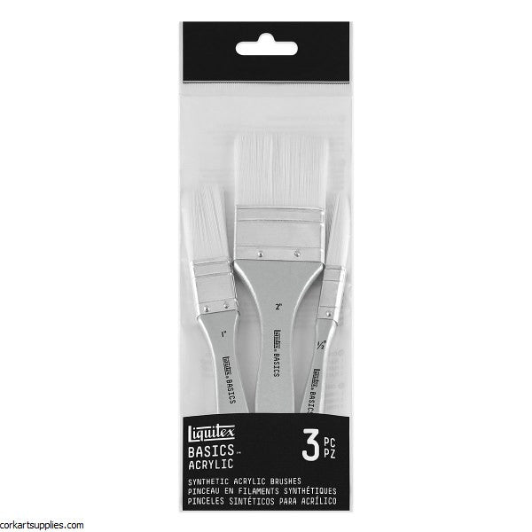 Set pennelli fibre sintetiche per acrilico - no. 2, 1, 1/2