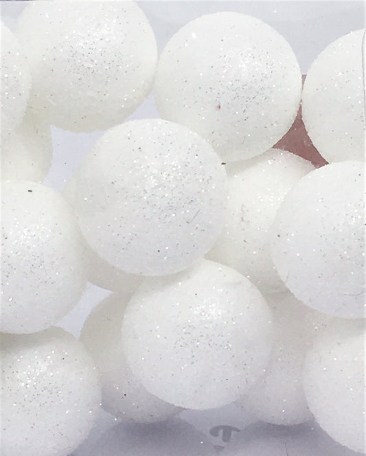 Sfere decorative di ovatta D. 2,5 cm