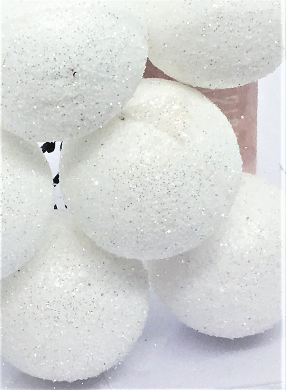 Sfere decorative di ovatta Diametro 3 cm 93DEC105 3