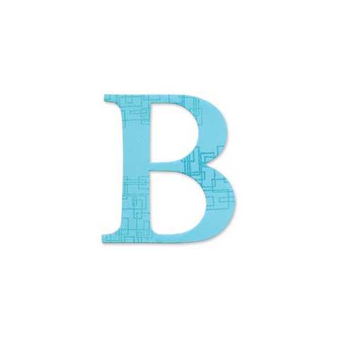 Sizzix Bigz Alphabet Uppercase Die - Sassy Serif Letter "B"654717