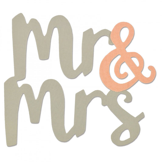 Sizzix Bigz Die - Mr. & Mrs.    661714