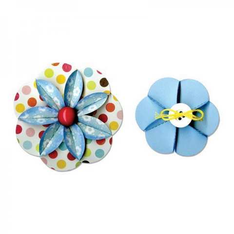 Sizzix Sizzlits Decorative Strip Die - Flower, Folded  658532